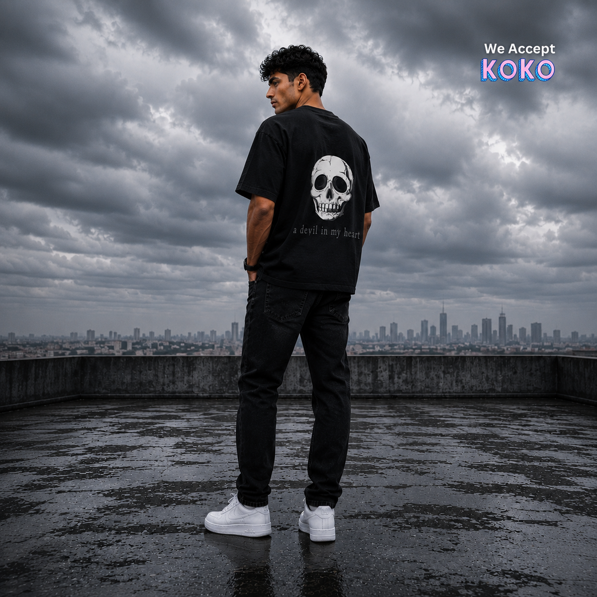 DEVIL HEART - Oversized Tshirt