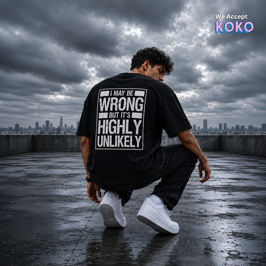 WHO'S WRONG? - Oversized Tshirt