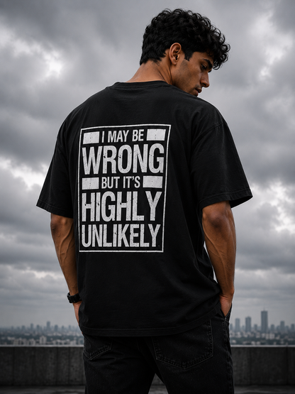 WHO'S WRONG? - Oversized Tshirt