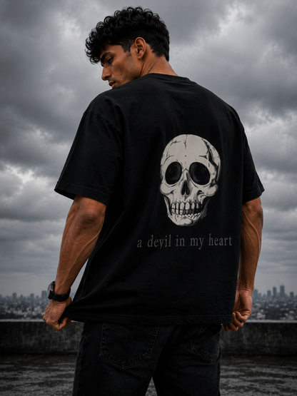 DEVIL HEART - Oversized Tshirt