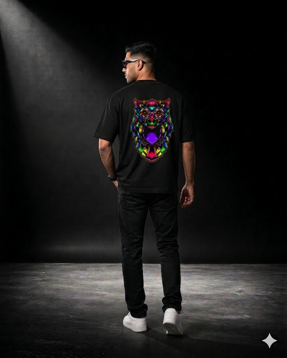 NIGHT OWL Oversized Tshirt - Vanguard